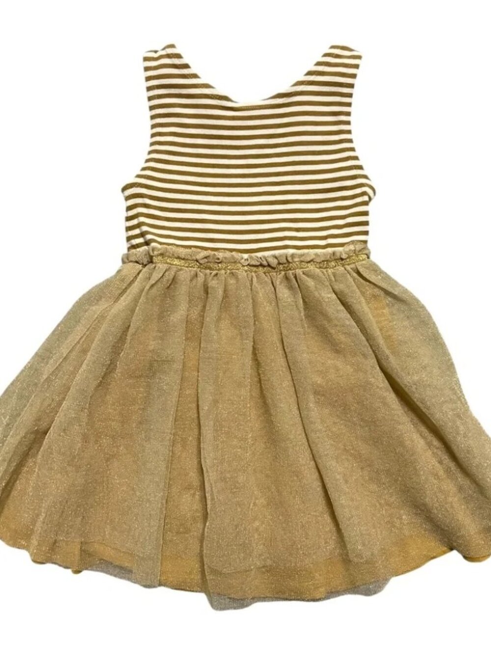 MINI BODEN Gold Tulle Tutu Twirl Dress 4-5